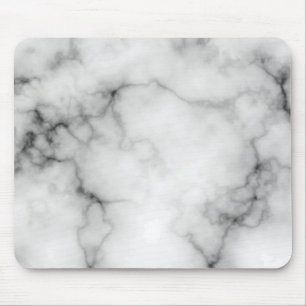 Mousepad Mármore Branco e Preto Simulado