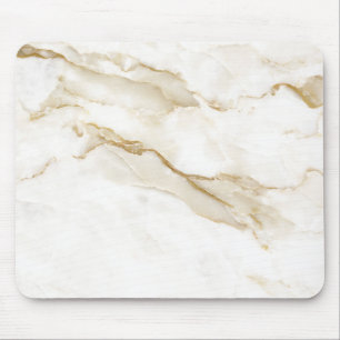 Mousepad Mármore Branco Minimalista