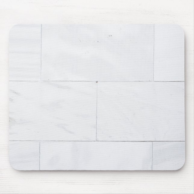 Mousepad Mármore branco minimalista (Frente)