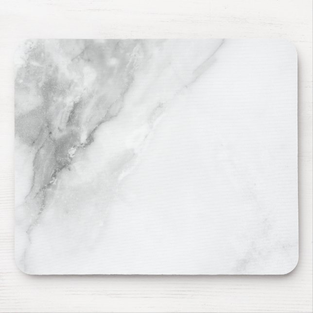 Mousepad Mármore branco minimalista (Frente)