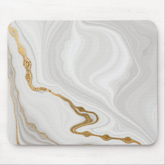 Mousepad Mármore branco minimalista