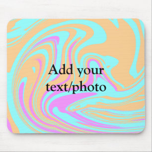 Mousepad Mármore de acrílico simples com o seu texto nome p
