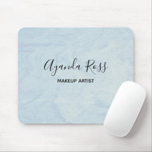Mousepad Mármore de aquarela azul pastel