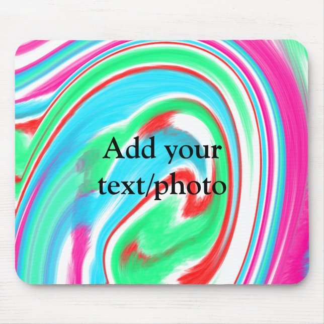 Mousepad Mármore de derramamento de acrílico simples adicio (Frente)