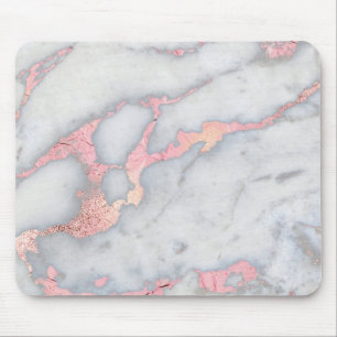 Mousepad Mármore do brilho de Rosegold da sereia
