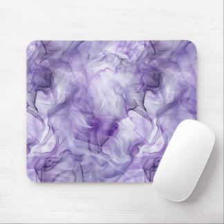 Mousepad Mármore Fumaça Fluido Roxo Lavanda