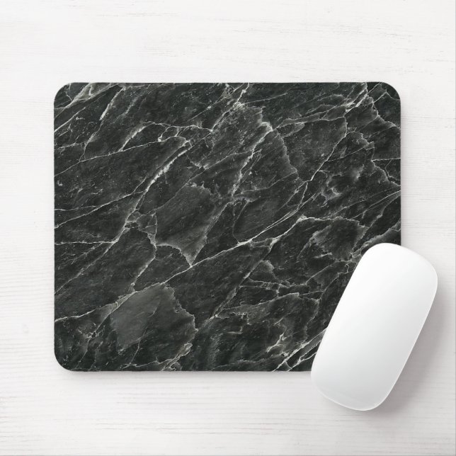 Mousepad Mármore Negro (Com mouse)
