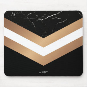 Mousepad Mármore Negro Elegante