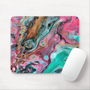 Mousepad Mármore rosa e verde