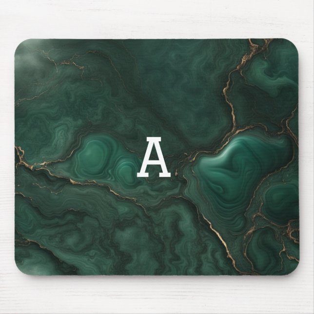 Mousepad Mármore Verde Escuro (Frente)