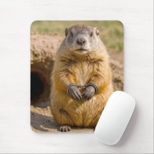 Mousepad Marmota Vestindo Algemas