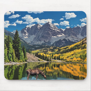 Mousepad Maroon Bells e Moose