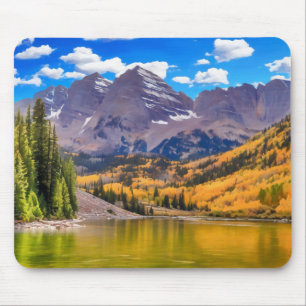 Mousepad Maroon Bells em Aspen, Colorado