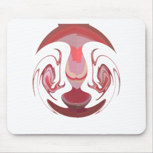 Mousepad Maroon Majestade: Radiância Russa Texturizada Afri
