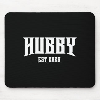 Mousepad Marriage Bachelor Party Grunge Rock Hubby Est 2026