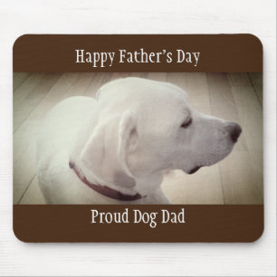 Mousepad Marrom escuro Pai de cães orgulhoso