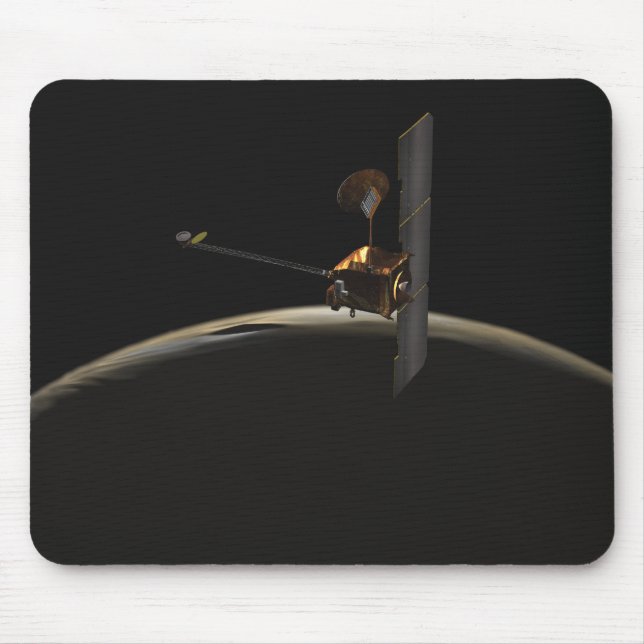 Mousepad Mars Odyssey naves sobre o nascer do sol marciano (Frente)
