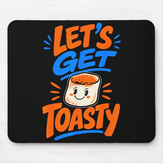 Mousepad Marshmallow torrado ao fogão de acampamento (Frente)