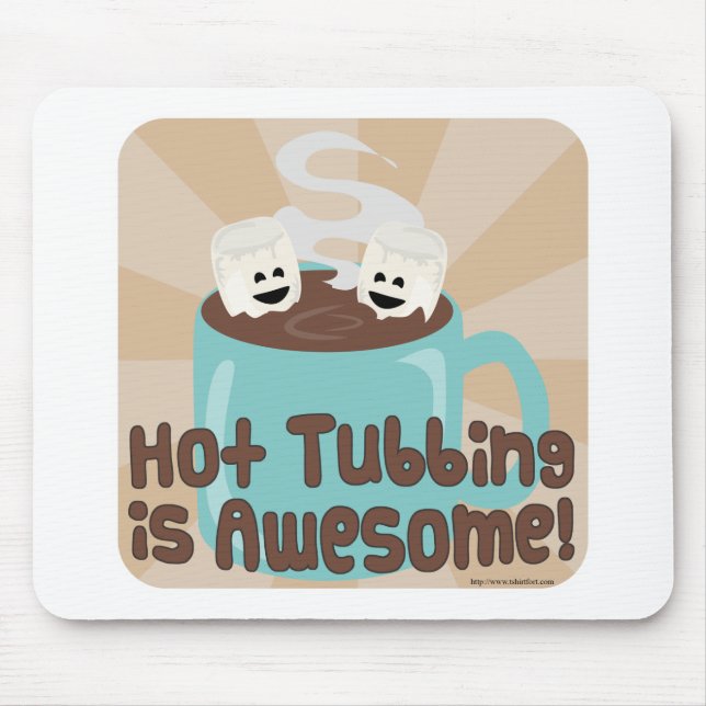 Mousepad Marshmallows quentes de Tubbing (Frente)