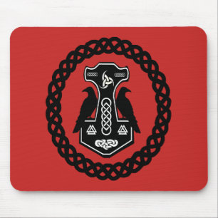 Mousepad Martelo de Thor no Círculo Celta do Nó