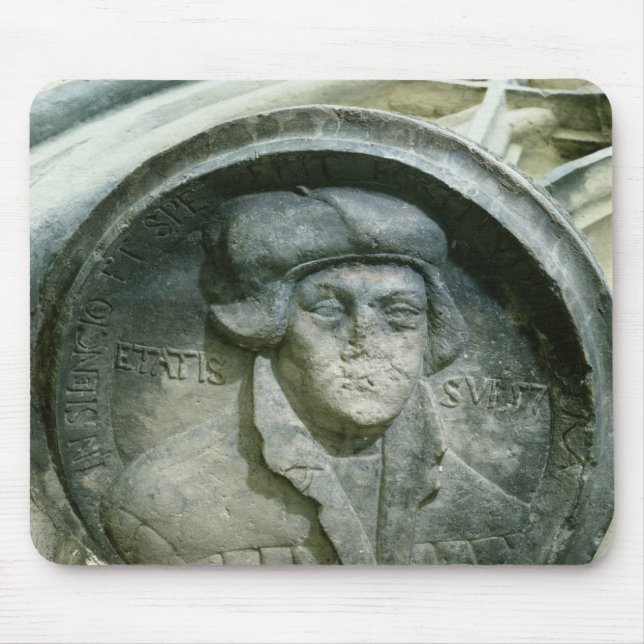 Mousepad Martin Luther envelhecido 57 com o Luther aumentou (Frente)