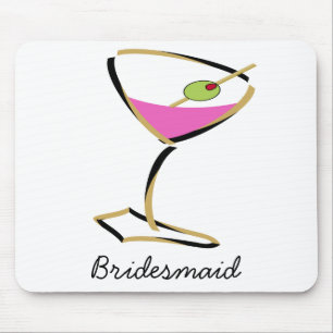 Mousepad martini gold divertido