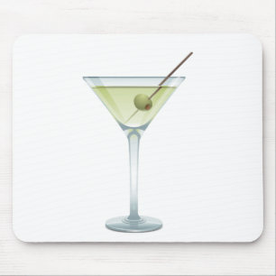 Mousepad Martini Sobre Branco