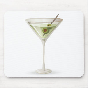 Mousepad Martini Sobre Branco