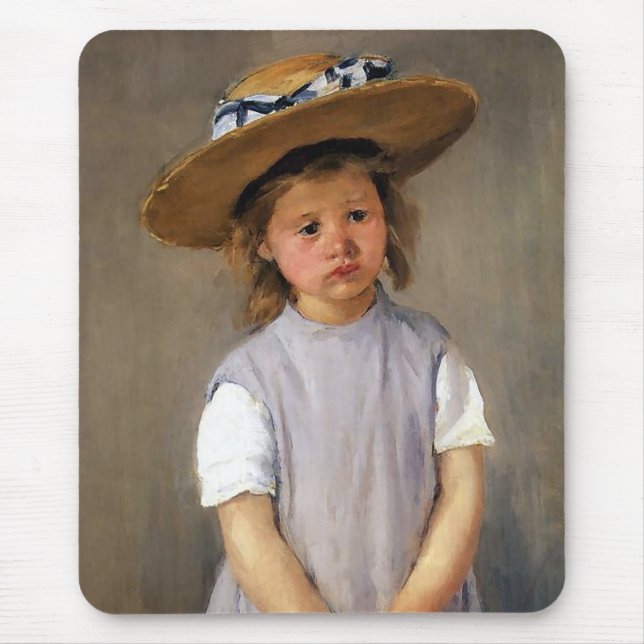 Mousepad Mary Cassatt "Criança com Chapéu de Palha" (Frente)