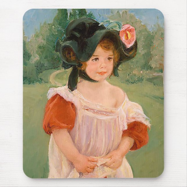 Mousepad Mary Cassatt "Primavera: Margot em um jardim" (Frente)