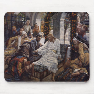 Mousepad Mary que lava os pés de Jesus