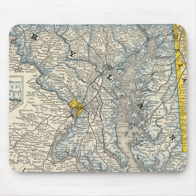 Mousepad Maryland, DC e Delaware (Frente)