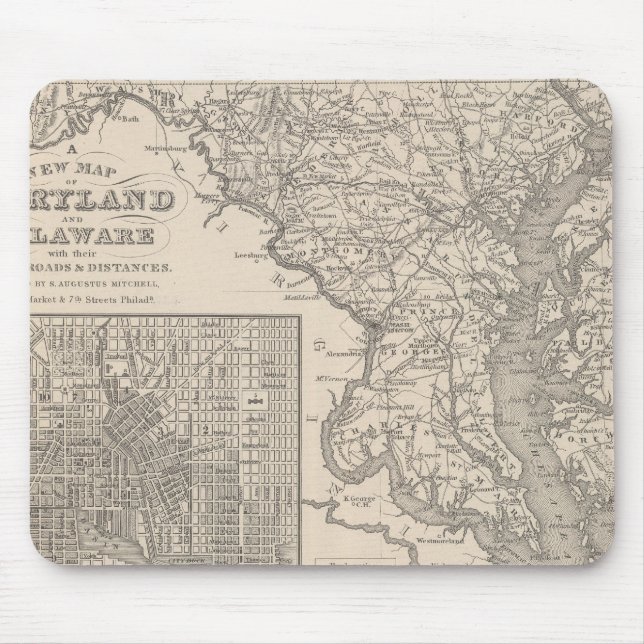 Mousepad Maryland e Delaware (Frente)