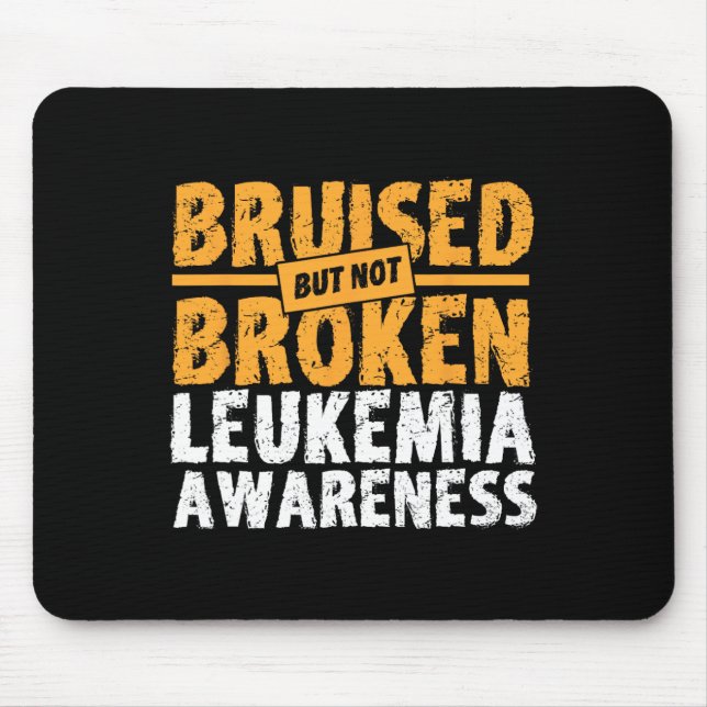 Mousepad Mas Não Apoio Quebrado À Consciência Da Leucemia (Frente)