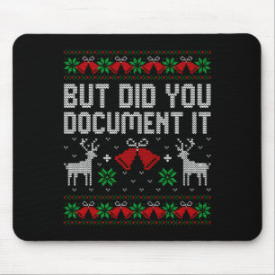 Mousepad Mas Você Não Fez Isso Camiseta Feia De Natal Engra