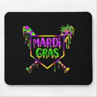 Mousepad Máscara de Carnaval de Mardi Gras de Beisebol Sorv