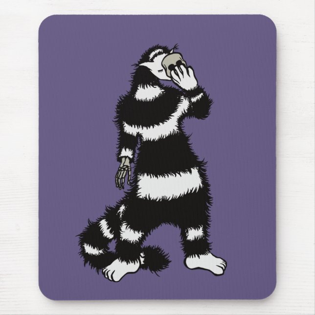 Mousepad Máscara de Gato Spookure Skeleton Mão Crânio (Frente)