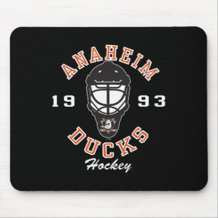 Mousepad Mascara de Hockey Anaheim Ducks Preta Licenciada O
