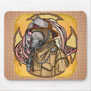 Mousepad Máscara de Mouse Bombeiro