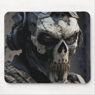 Mousepad Máscara Ghost Soldier de Força Especial de Máscara
