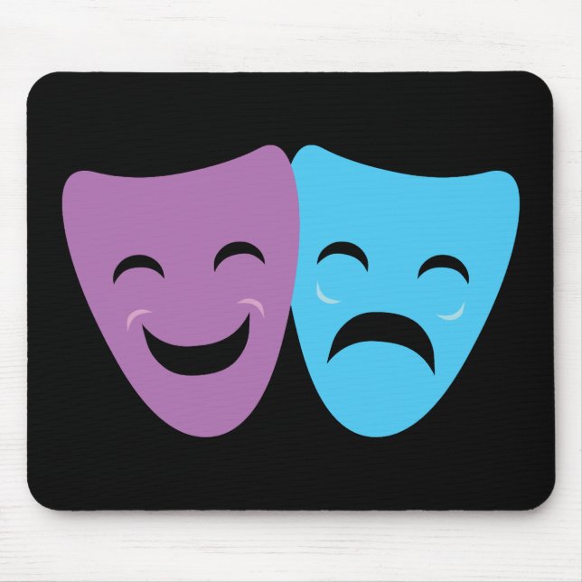 Mousepad Máscaras de Drama (Frente)
