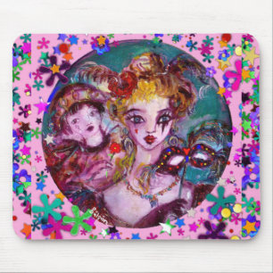 Mousepad MÁSCARAS DE MASCARADA VENETIANO namorados