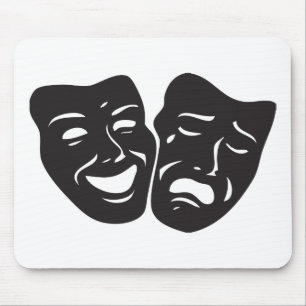 Mousepad Máscaras de teatro de tragédia