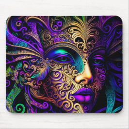 MOUSEPAD MÁSCARAS MARDI GRAS BREVEMENTE COLORIDAS