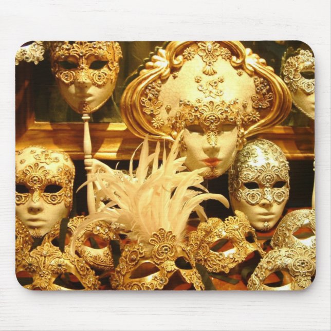 Mousepad Máscaras Venetian do carnaval (Frente)