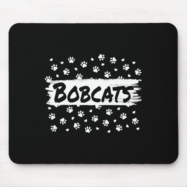 Mousepad Mascote Bobcats Espírito Escolar Homens Mulheres L (Frente)