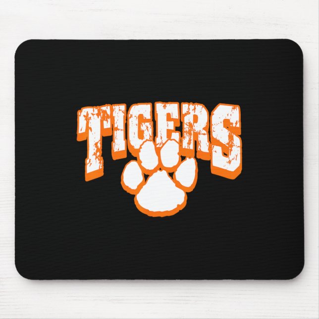 Mousepad Mascote de Espírito Escolar Tigres de Volta à Esco (Frente)