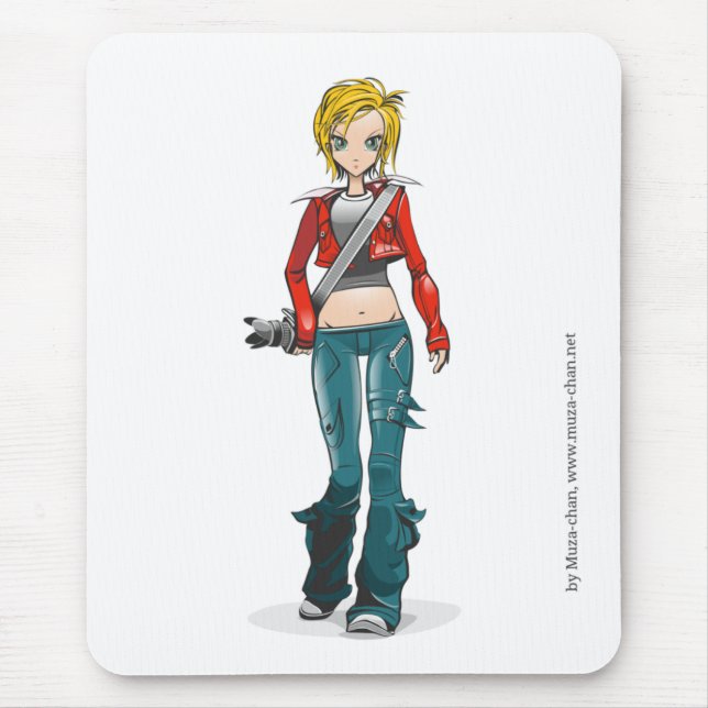 Mousepad mascote de Muza-chan (Frente)