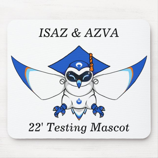 Mousepad Mascote de teste (Frente)