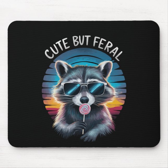 Mousepad Mascote Engraçado Fofo Mas Feroz (Frente)